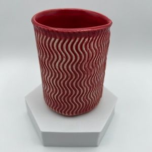 Hand-made Red Ceramic Tumbler
